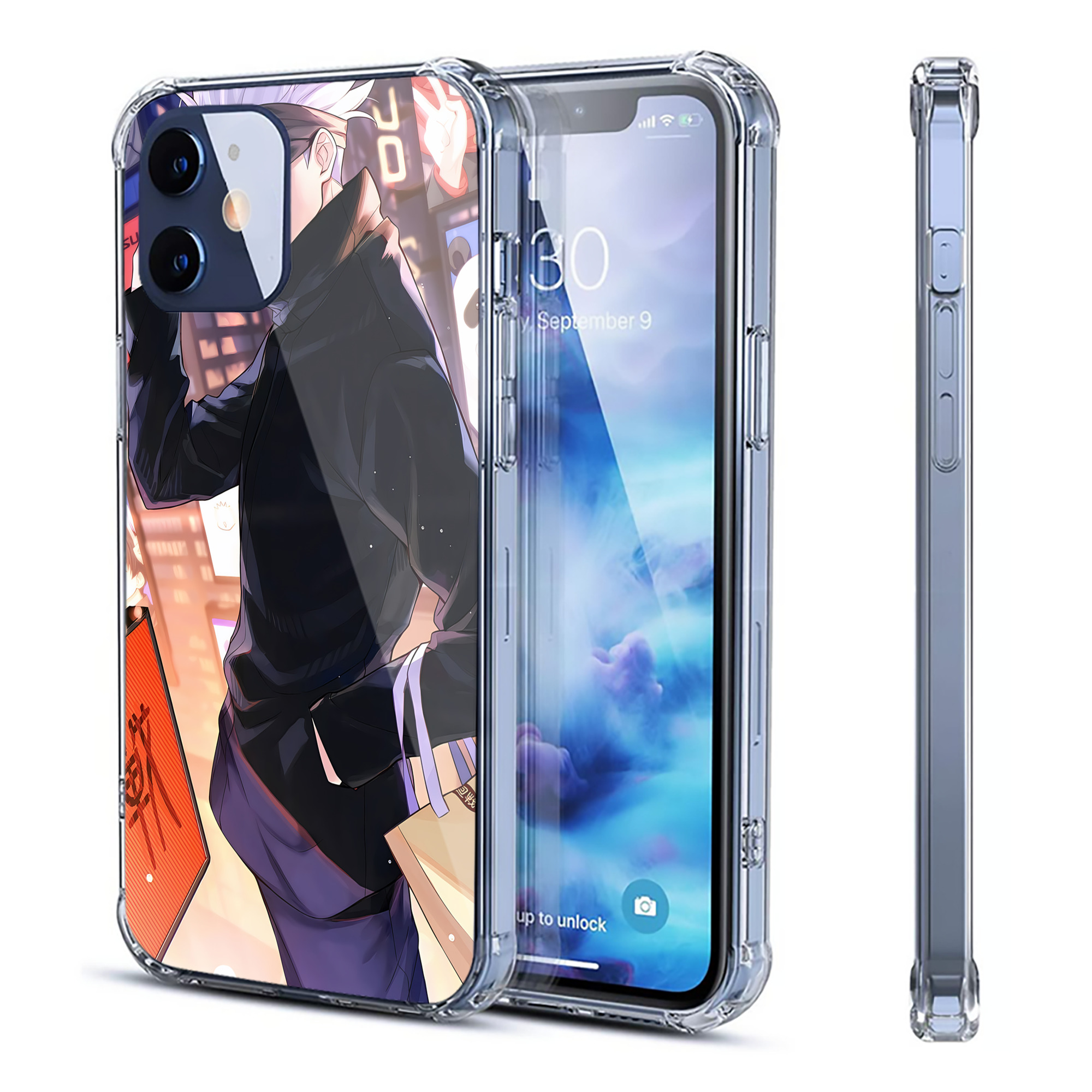（画像用） 呪術廻戦 Jujutsu Kaisen 【iPhone 12シリーズ対応】透明スマホケース（クリアソフトケース）